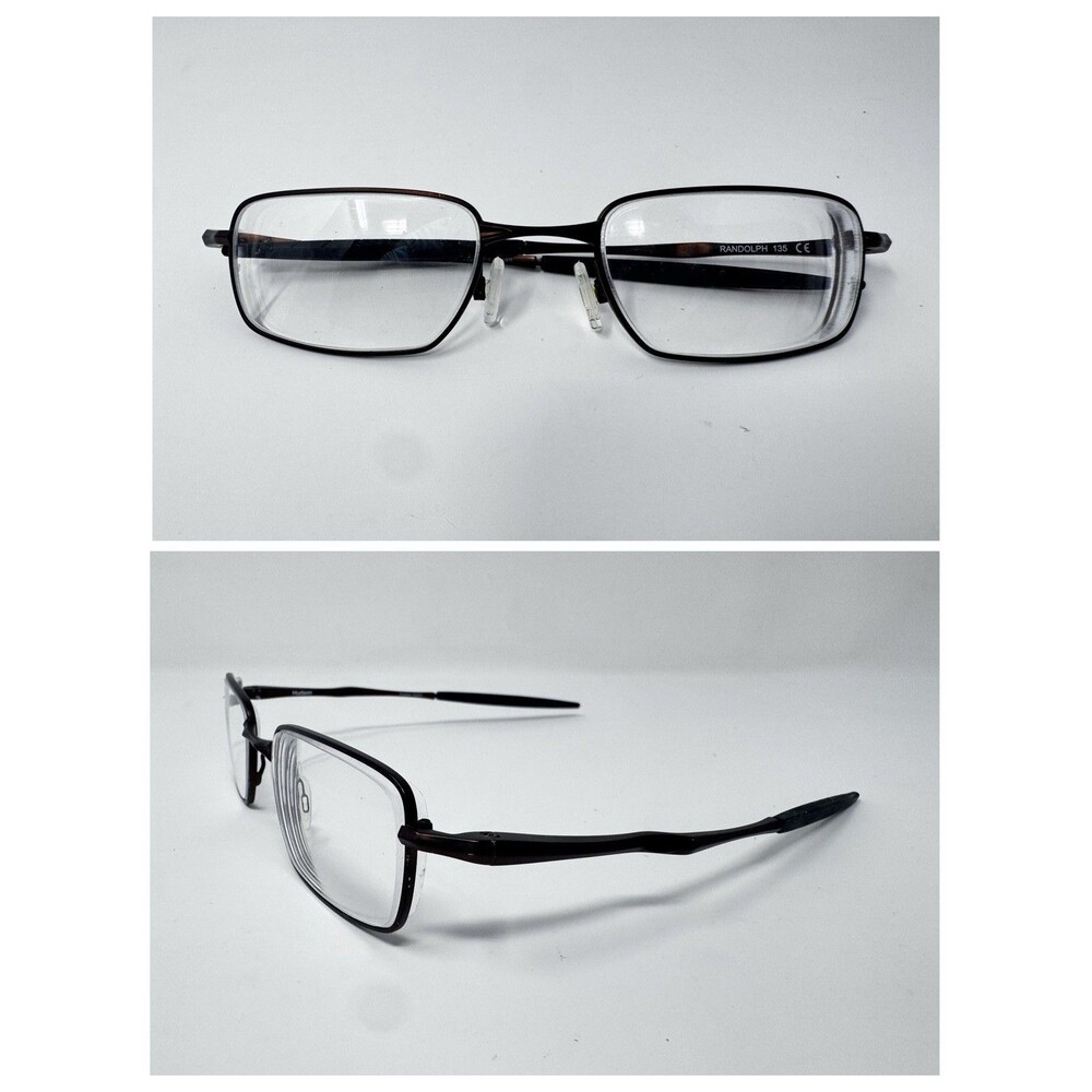 Randolph Hudson Japan Eyeglass Frames 51-21-135 Brown Metal Authentic